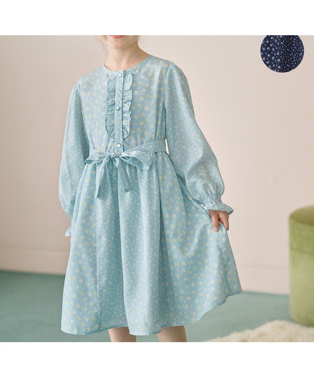 【組曲 / KIDS/KUMIKYOKU】の【110-140㎝】フラワーパッチワークワンピース インテリア・キッズ・メンズ・レディースファッション・服の通販 founy(ファニー) ファッション Fashion キッズファッション Fashion for Kids ワンピース Dresses パッチワーク Patchwork, Mixed Fabric 夏 Summer 春 Spring S/S・春夏 SS, Spring/Summer, Warm Season サックスブルー系|ID: prp329100004855503 ipo3291000000035787910