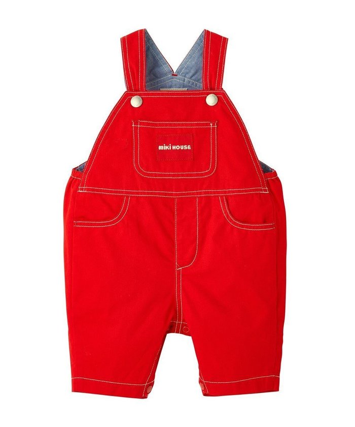 【ミキハウスホットビスケッツ/MIKI HOUSE HOT BISCUITS / KIDS】の【ミキハウス】【70-100cm】6分丈オーバーオール インテリア・キッズ・メンズ・レディースファッション・服の通販 founy(ファニー) https://founy.com/ ファッション Fashion キッズファッション Fashion for Kids おすすめ Recommended / Our Picks インナー Innerwear ギフト プレゼント Gift / Present サロペット Overalls, Salopette 夏 Summer S/S・春夏 SS, Spring/Summer, Warm Season A/W・秋冬 Autumn/Winter |ID: prp329100004855510 ipo3291000000035788035