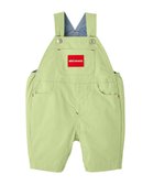 【ミキハウスホットビスケッツ/MIKI HOUSE HOT BISCUITS / KIDS】の【ミキハウス】【70-100cm】6分丈オーバーオール ストームグリーン|ID: prp329100004855510 ipo3291000000035788049