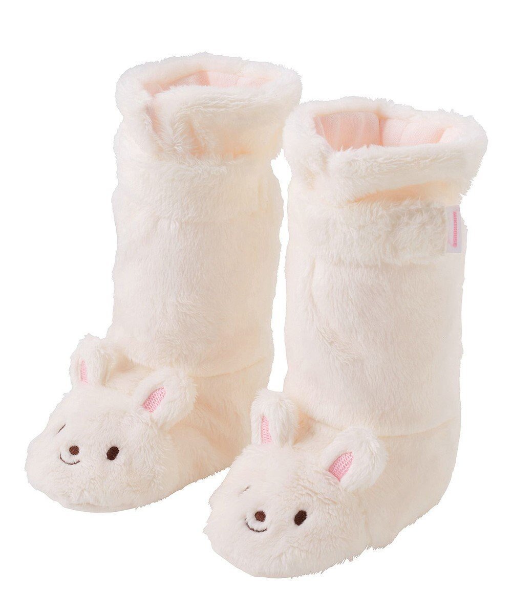 【ミキハウスホットビスケッツ/MIKI HOUSE HOT BISCUITS / KIDS】の【ミキハウス】【12cm】 マイクロファー ロングブーティ インテリア・キッズ・メンズ・レディースファッション・服の通販 founy(ファニー) 　ファッション　Fashion　キッズファッション　Fashion for Kids　おすすめ　Recommended / Our Picks　なめらか　Smooth, Silky Texture　ソックス　Socks, Hosiery　フィット　Fit, Slim Fit　防寒　Cold Protection, Winter-Ready　白|ID: prp329100004855518 ipo3291000000035788205
