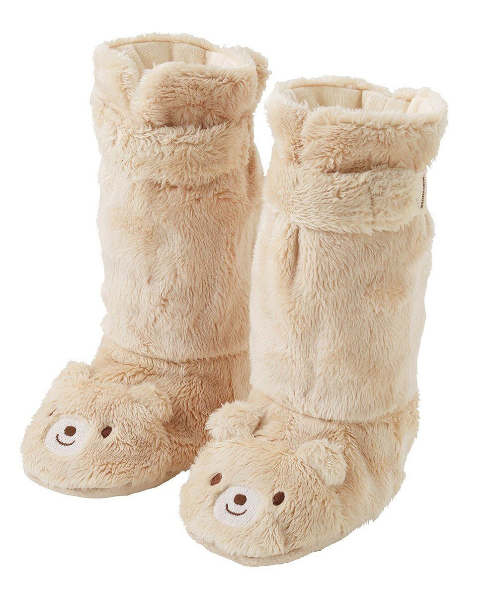 【ミキハウスホットビスケッツ/MIKI HOUSE HOT BISCUITS / KIDS】の【ミキハウス】【12cm】 マイクロファー ロングブーティ インテリア・キッズ・メンズ・レディースファッション・服の通販 founy(ファニー) 　ファッション　Fashion　キッズファッション　Fashion for Kids　おすすめ　Recommended / Our Picks　なめらか　Smooth, Silky Texture　ソックス　Socks, Hosiery　フィット　Fit, Slim Fit　防寒　Cold Protection, Winter-Ready　ベージュ|ID: prp329100004855518 ipo3291000000035788210