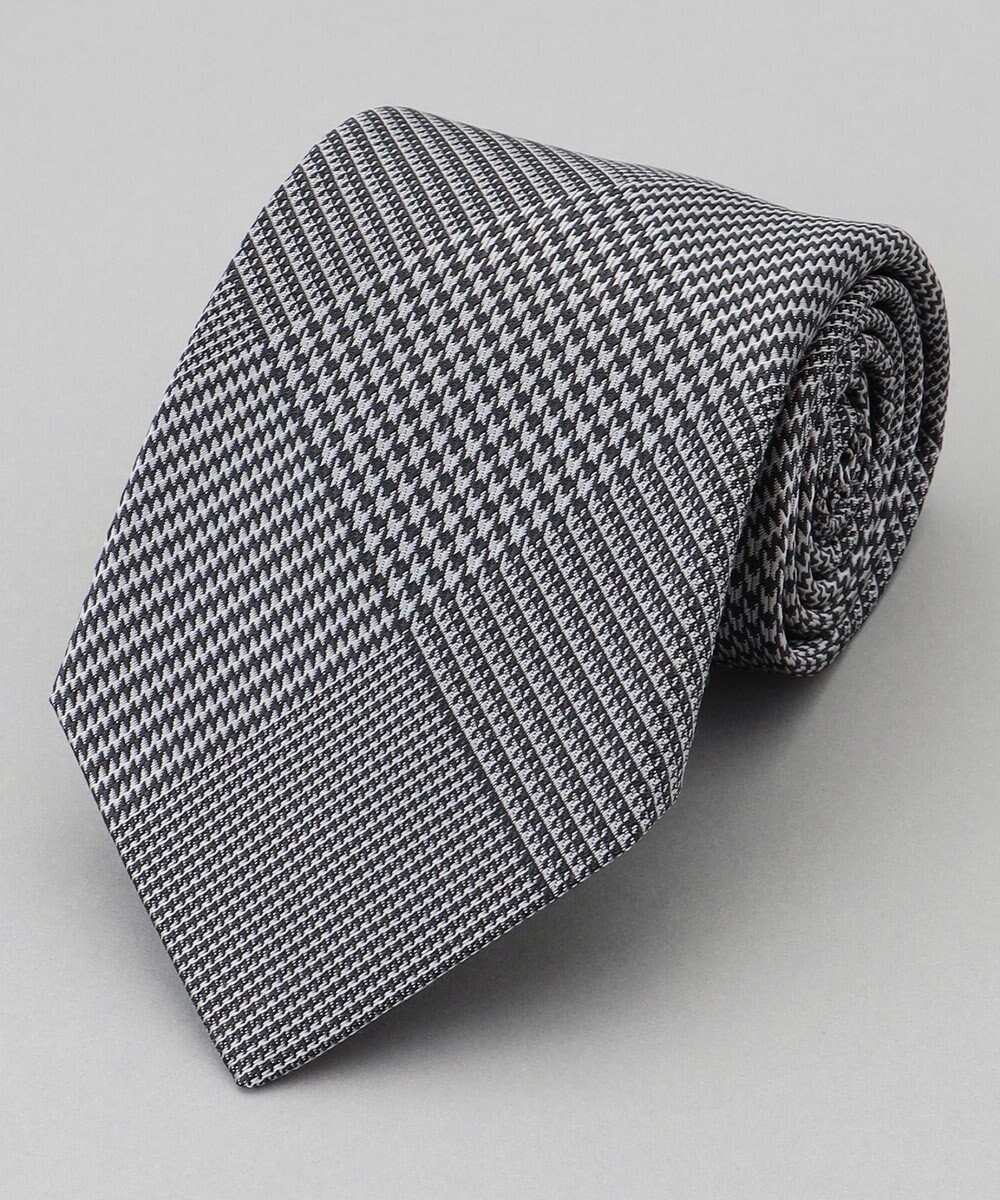 【五大陸/gotairiku / MEN】のGOTAIRIKU別注【日本製】シルク ネクタイ_チェック柄 インテリア・キッズ・メンズ・レディースファッション・服の通販 founy(ファニー) ファッション Fashion メンズファッション Fashion for Men シルク Silk, 100% Silk スーツ Suit, Formalwear チェック Check, Plaid, Tartan 別注 Limited Edition, Custom Order モダン Modern, Contemporary A/W・秋冬 Autumn/Winter 日本製 Made In Japan 2025年 2025 2025-2026秋冬・A/W Autumn/Winter 2025–26 AW25–26 グレー系8|ID: prp329100004855533 ipo3291000000035788592