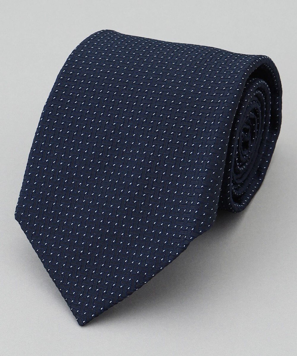 【五大陸/gotairiku / MEN】のGOTAIRIKU別注【日本製】シルク ネクタイ_小格子柄 インテリア・キッズ・メンズ・レディースファッション・服の通販 founy(ファニー) 　ファッション　Fashion　メンズファッション　Fashion for Men　シルク　Silk, 100% Silk　スーツ　Suit, Formalwear　別注　Limited Edition, Custom Order　モダン　Modern, Contemporary　A/W・秋冬　Autumn/Winter　日本製　Made In Japan　2025年　2025　2025-2026秋冬・A/W　Autumn/Winter 2025–26 AW25–26　ネイビー系8|ID: prp329100004855534 ipo3291000000035788616