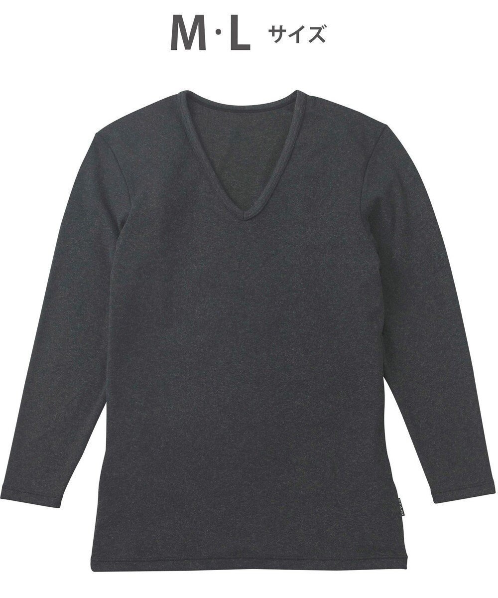 【ワコール/Wacoal / MEN】のインナー メンズ 発熱インナー【エクス(R)】 吸湿発熱繊維 保温性 消臭性(汗臭・加齢臭) ストレッチ素材 深めVネック 8分袖 GL6221 /ブロス インテリア・キッズ・メンズ・レディースファッション・服の通販 founy(ファニー) 　ファッション　Fashion　メンズファッション　Fashion for Men　アンダー　Underwear Essentials　インナー　Innerwear　シェイプ　Shape, Slim Fit　ストレッチ　Stretch, Stretchy Fabric　メンズ　Men's, Menswear　A/W・秋冬　Autumn/Winter　ブラック|ID: prp329100004855535 ipo3291000000035788641