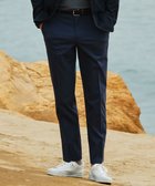 【五大陸/gotairiku / MEN】のウエストアジャスター/折り目加工/吸汗速乾/洗える【ビジネス対応】クールマックスパンツ(24年モデル) ネイビー系|ID: prp329100004855539 ipo3291000000035788702