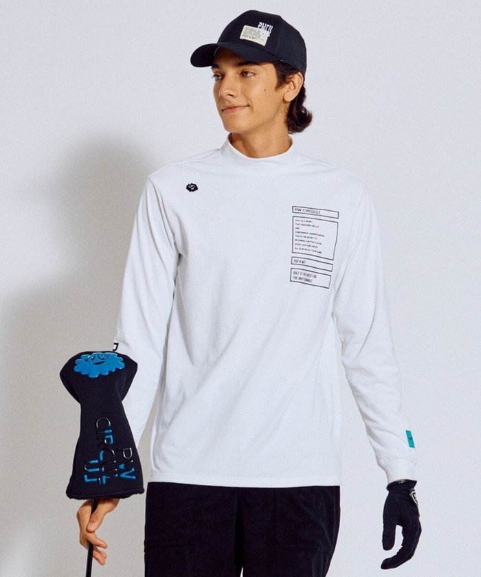 【ピーダブリュサーキュラス/PW CIRCULUS / MEN】の【吸水速乾 / UV遮蔽率99.5% UVカット / ストレッチ】【MEN】ロングスリーブモックT ゴルフ インテリア・キッズ・メンズ・レディースファッション・服の通販 founy(ファニー) https://founy.com/ ファッション Fashion メンズファッション Fashion for Men トップス・カットソー Cut & Sew Tops メンズシャツ Shirts 秋 Autumn カットソー Cut and Sewn Top 吸水 Absorbent, Quick-Dry シンプル Simple, Minimal ストレッチ Stretch, Stretchy Fabric プリント Print, Printed Pattern モノトーン Monotone, Black and White ロング Long, Long-Length A/W・秋冬 Autumn/Winter 夏 Summer ゴルフ Golf 2025年 2025 2025-2026秋冬・A/W Autumn/Winter 2025–26 AW25–26 |ID: prp329100004855549 ipo3291000000035789018