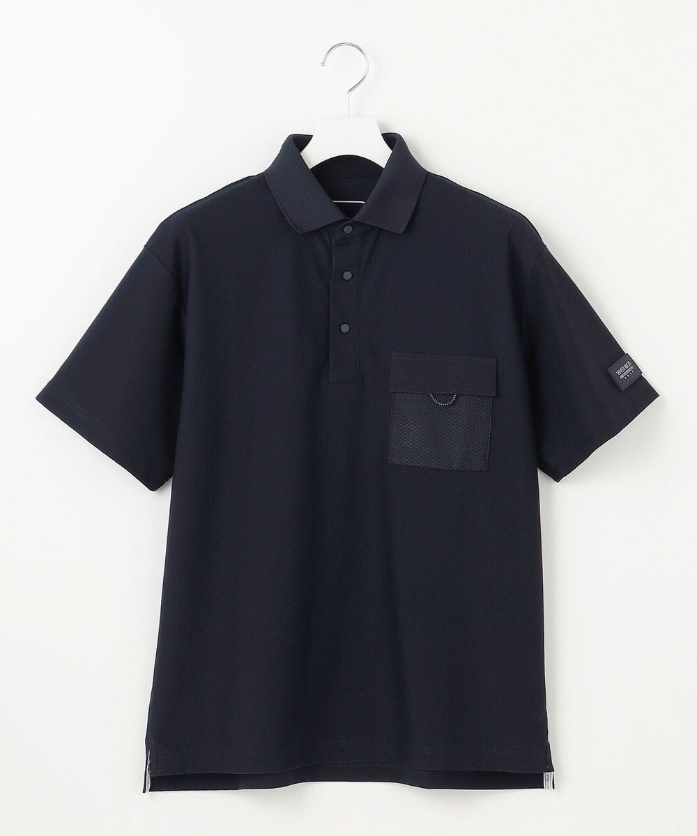 【23区 ゴルフ/23区GOLF / MEN】の【MEN】機能に優れた新素材「AIR TOOL」ポケットポロシャツ インテリア・キッズ・メンズ・レディースファッション・服の通販 founy(ファニー) ファッション Fashion メンズファッション Fashion for Men トップス・カットソー Cut & Sew Tops メンズシャツ Shirts ポロシャツ / きれいめカジュアルスタイル Polo Shirts 春 Spring ショーツ Shorts, Short Pants スポーツ Sports, Activewear ドット Polka Dot, Dot Pattern ポケット Pocket, Pocket Detail ポロシャツ Polo Shirt, Collared Tee メッシュ Mesh, Net Fabric S/S・春夏 SS, Spring/Summer, Warm Season 夏 Summer 旅行 Travel エレガント 上品 Elegant ビジネス 仕事 通勤 Business / Work / Commuting ネイビー系|ID: prp329100004855563 ipo3291000000035789321