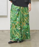 【ジェイプレスヨークストリート/J.PRESS YORK STREET】の【WOMEN】プリントリラックスワイドパンツ グリーン系5|ID: prp329100004855593 ipo3291000000035791475