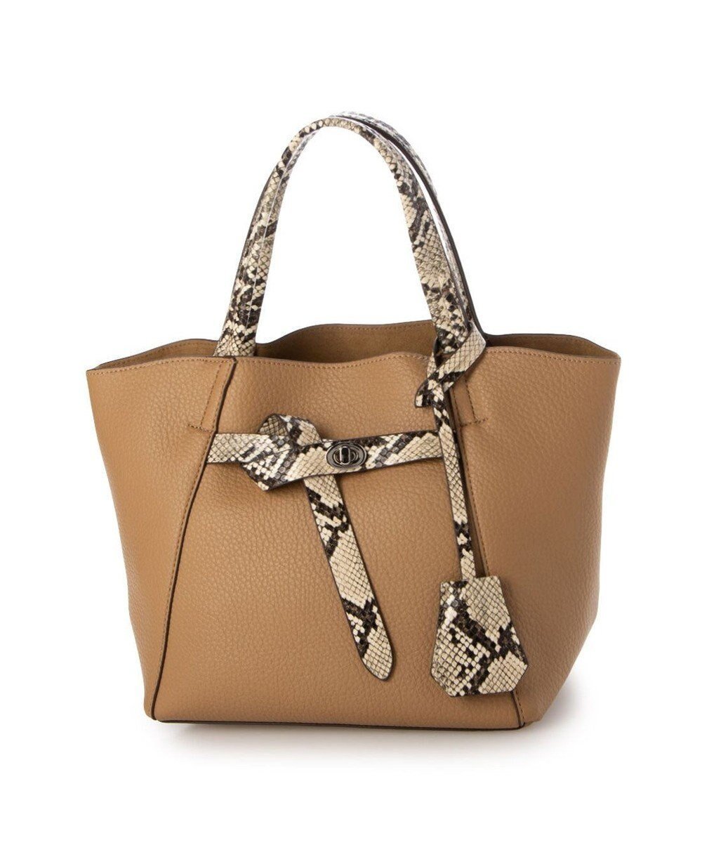 【アンビリオン/UNBILLION】のカシュカシュ cachecache / ベルトディテールフェイクレザートート インテリア・キッズ・メンズ・レディースファッション・服の通販 founy(ファニー) 　ファッション　Fashion　レディースファッション　Fashion for Women　バッグ　Bags　ベルト&ウエストマーク　Belts & Waist Accessories　カラフル　Colorful Design　ショルダー　Shoulder, Shoulder Strap　財布　Wallet, Purse　ハンド　Hand, Handmade　フロント　Front, Front Design　ミックス　Mix, Mixed Style　モチーフ　Motif, Design Theme　再入荷　Restock / Back in Stock　アソート|ID: prp329100004855607 ipo3291000000035792105