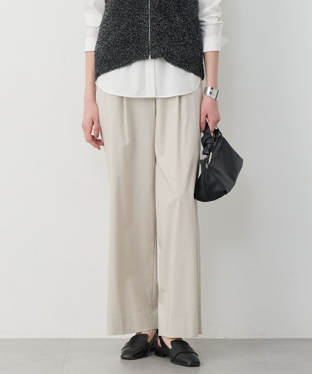 【アイシービー/iCB】のドライリネンストレッチ ワイドストレートパンツ インテリア・キッズ・メンズ・レディースファッション・服の通販 founy(ファニー) 　ファッション　Fashion　レディースファッション　Fashion for Women　パンツ　Pants & Trousers　春　Spring　吸水　Absorbent, Quick-Dry　ストレッチ　Stretch, Stretchy Fabric　ストレート　Straight, Straight Cut　スマート　Smart, Elegant　ネップ　Nepp, Slub Yarn　リネン　Linen, Linen Fabric　ワイド　Wide, Wide Fit　S/S・春夏　SS, Spring/Summer, Warm Season　夏　Summer　ビジネス 仕事 通勤　Business / Work / Commuting　2026年　2026　トープ|ID: prp329100004855634 ipo3291000000035793457