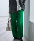 【アイシービー/iCB】のドライリネンストレッチ ワイドストレートパンツ グリーン|ID: prp329100004855634 ipo3291000000035856993