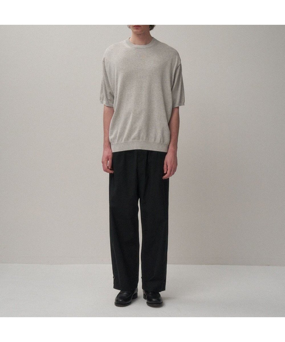 【エイトン/ATON】のLIGHT TC GABARDINE ウォッシュドワイドパンツ - UNISEX インテリア・キッズ・メンズ・レディースファッション・服の通販 founy(ファニー) 　ファッション　Fashion　レディースファッション　Fashion for Women　パンツ　Pants & Trousers　ユニセックス　Unisex, Genderless　フレンチ　French, French Style　ミリタリー　Military, Army Style　ワイド　Wide, Wide Fit　BLACK|ID: prp329100004855682 ipo3291000000035793716