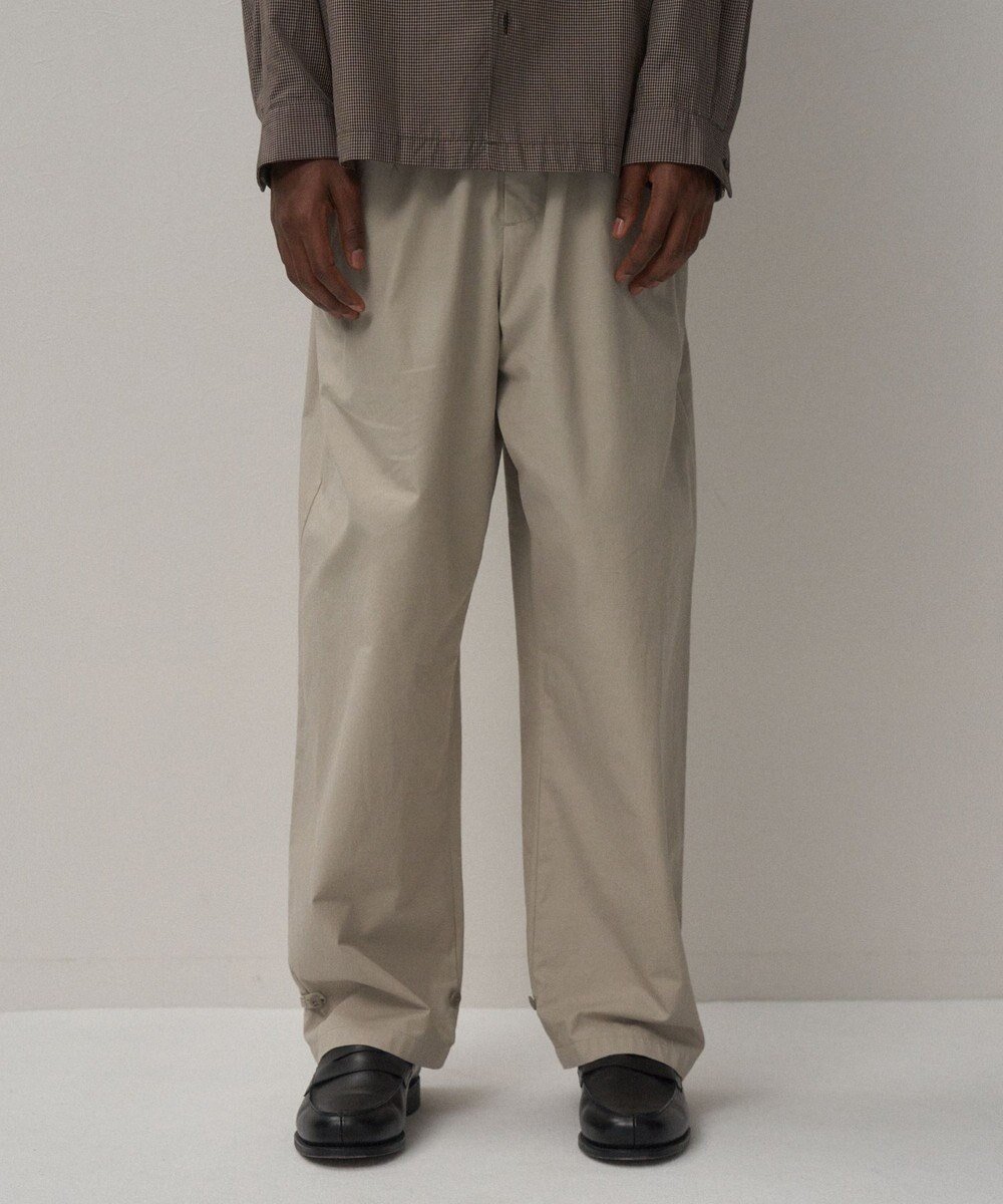 【エイトン/ATON】のLIGHT TC GABARDINE ウォッシュドワイドパンツ - UNISEX インテリア・キッズ・メンズ・レディースファッション・服の通販 founy(ファニー) 　ファッション　Fashion　レディースファッション　Fashion for Women　パンツ　Pants & Trousers　ユニセックス　Unisex, Genderless　フレンチ　French, French Style　ミリタリー　Military, Army Style　ワイド　Wide, Wide Fit　BEIGE|ID: prp329100004855682 ipo3291000000035793719