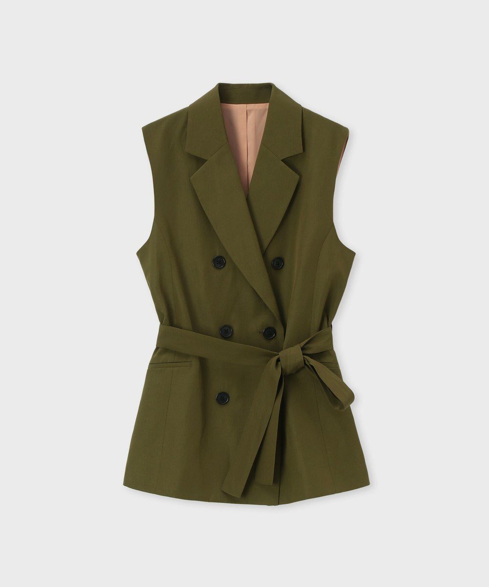 【ポール スミス/Paul Smith】のリネンミックス ジレ インテリア・キッズ・メンズ・レディースファッション・服の通販 founy(ファニー) 　ファッション　Fashion　レディースファッション　Fashion for Women　アウター　Coat / Outerwear Collection　トップス・カットソー　Cut & Sew Tops　ベスト&ジレ / 重ね着スタイル　Vests & Gilets　カットソー　Cut and Sewn Top　クラシック　Classic, Timeless Style　ストライプ　Stripe, Striped Pattern　セットアップ　Set-Up, Coordinated Outfit　ダブル　Double, Double-Breasted　ベスト　Vest, Waistcoat　ポケット　Pocket, Pocket Detail　ミックス　Mix, Mixed Style　リネン　Linen, Linen Fabric　夏　Summer　S/S・春夏　SS, Spring/Summer, Warm Season　A/W・秋冬　Autumn/Winter　カーキ|ID: prp329100004855684 ipo3291000000035793749