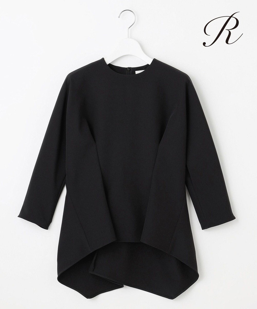 【23区/NIJYUSANKU】の【R(アール)】ライトダブルクロス ドルマンスリーブ ブラウス インテリア・キッズ・メンズ・レディースファッション・服の通販 founy(ファニー) 　ファッション　Fashion　レディースファッション　Fashion for Women　トップス・カットソー　Cut & Sew Tops　シャツ・ブラウス・オフィスカジュアル　Elegant Blouses & Button-Ups　スクエア　Square, Square Shape　ストレッチ　Stretch, Stretchy Fabric　セットアップ　Set-Up, Coordinated Outfit　ダブル　Double, Double-Breasted　人気　Popular, Best Seller　ハーフ　Half, Half-Length　バランス　Balance, Style Balance　フレア　Flare, Flared　A/W・秋冬　Autumn/Winter　冬　Winter / This Winter　おすすめ　Recommended / Our Picks　ビジネス 仕事 通勤　Business / Work / Commuting　2025年　2025　2025-2026秋冬・A/W　Autumn/Winter 2025–26 AW25–26　ブラック系|ID: prp329100004856425 ipo3291000000035812368