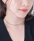 【フィービィー/phoebe】の【金属アレルギー対応】ドットラインチョーカー シルバー/ニッケルフリー/41.5cm シルバー|ID: prp329100004856434 ipo3291000000035812607