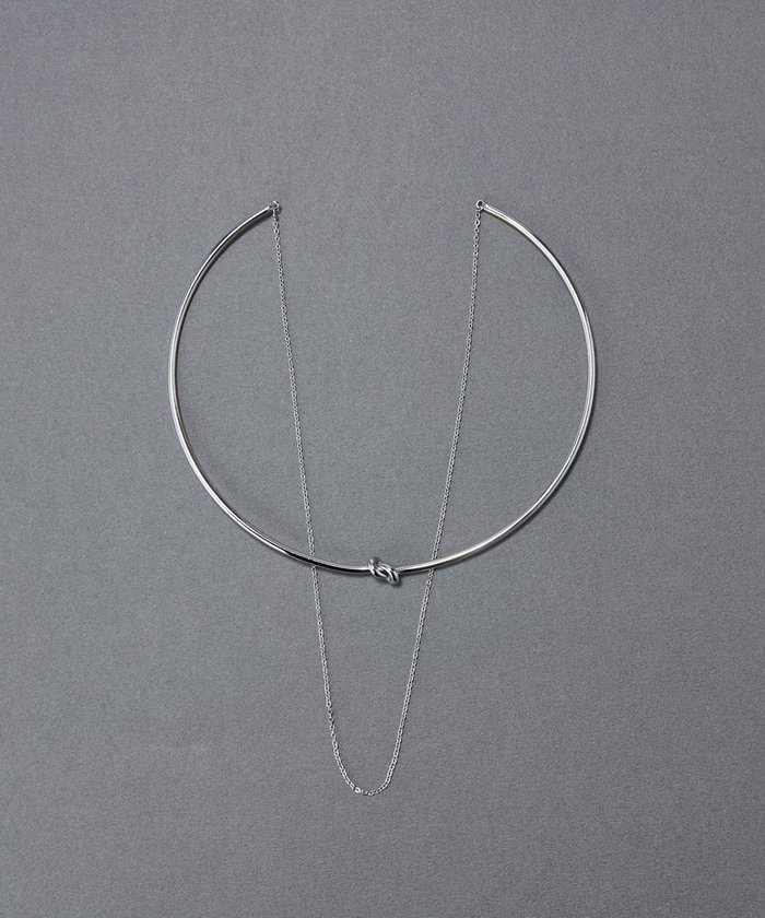 【フィービィー/phoebe】のノットラインレイヤードチョーカー シルバー/ネックレス/ネックカフ/36cm インテリア・キッズ・メンズ・レディースファッション・服の通販 founy(ファニー) https://founy.com/ ファッション Fashion レディースファッション Fashion for Women ジュエリー Jewelry ネックレス Necklaces & Pendants アクセサリー Fashion Accessories シルバー Silver, Metallic Silver シンプル Simple, Minimal チェーン Chain, Chain Strap チョーカー Tulle, Mesh Fabric ネックレス Necklace, Pendant Necklace フィット Fit, Slim Fit モチーフ Motif, Design Theme |ID: prp329100004856440 ipo3291000000035812686