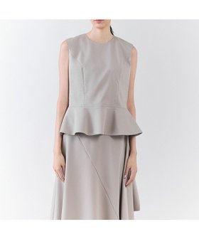 【23区/NIJYUSANKU】 【エステータ】ライトダブルクロス バックリボン ペプラムトップス人気、トレンドファッション・服の通販 founy(ファニー) ファッション Fashion レディースファッション Fashion for Women トップス・カットソー Cut & Sew Tops シャツ・ブラウス・オフィスカジュアル Elegant Blouses & Button-Ups セットアップ Set-Up, Coordinated Outfit ヘムライン Hemline, Bottom Cut ペプラム Peplum, Flared Hem ボトム Bottoms, Lower Wear リボン Ribbon, Bow A/W・秋冬 Autumn/Winter 冬 Winter / This Winter おすすめ Recommended / Our Picks |ID:prp329100004856450