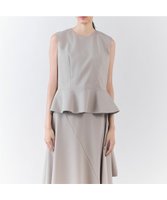 【23区/NIJYUSANKU】の【エステータ】ライトダブルクロス バックリボン ペプラムトップス 人気、トレンドファッション・服の通販 founy(ファニー) ファッション Fashion レディースファッション Fashion for Women トップス・カットソー Cut & Sew Tops シャツ・ブラウス・オフィスカジュアル Elegant Blouses & Button-Ups セットアップ Set-Up, Coordinated Outfit ヘムライン Hemline, Bottom Cut ペプラム Peplum, Flared Hem ボトム Bottoms, Lower Wear リボン Ribbon, Bow A/W・秋冬 Autumn/Winter 冬 Winter / This Winter おすすめ Recommended / Our Picks |ID:prp329100004856450