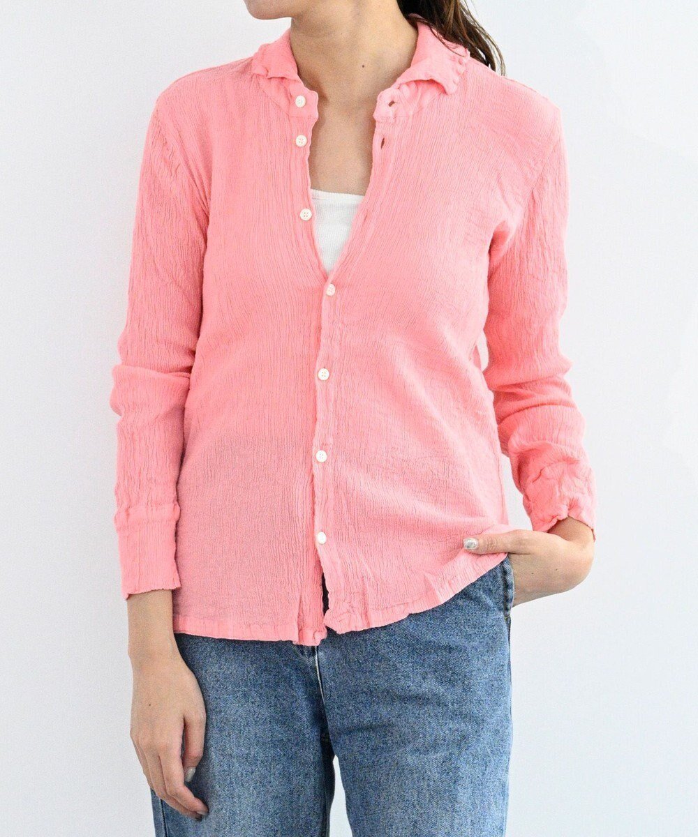 【クレプリツモリチサト/creperie tsumori chisato】のcreperie SHIRT クレプリ シャツ インテリア・キッズ・メンズ・レディースファッション・服の通販 founy(ファニー) 　ファッション　Fashion　レディースファッション　Fashion for Women　トップス・カットソー　Cut & Sew Tops　シャツ・ブラウス・オフィスカジュアル　Elegant Blouses & Button-Ups　インナー　Innerwear　コレクション　Collection, Seasonal Line　コンパクト　Compact, Small Size　シンプル　Simple, Minimal　ネコ　Cat, Feline Motif　長袖　Long Sleeve, Full Sleeve　フォルム　Silhouette, Form　羽織　Haori, Light Jacket　A/W・秋冬　Autumn/Winter　S/S・春夏　SS, Spring/Summer, Warm Season　日本製　Made In Japan　夏　Summer　PINK|ID: prp329100004856548 ipo3291000000035815019