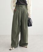 【グリーンパークス/Green Parks】の・ELENCARE DUE スリータックパンツ Khaki|ID: prp329100004856593 ipo3291000000035815968