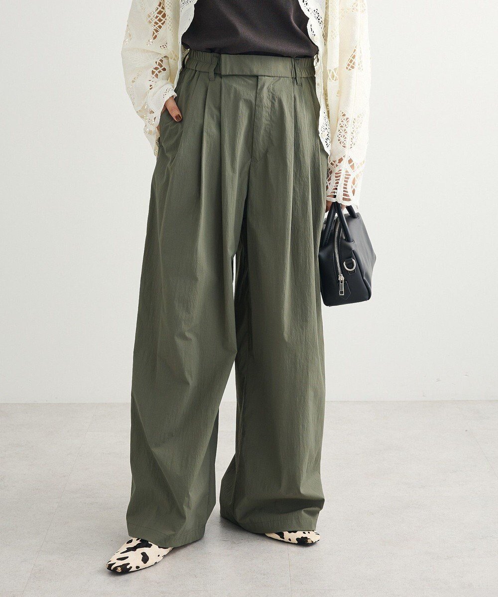 【グリーンパークス/Green Parks】の・ELENCARE DUE スリータックパンツ インテリア・キッズ・メンズ・レディースファッション・服の通販 founy(ファニー) ファッション Fashion レディースファッション Fashion for Women パンツ Pants & Trousers おすすめ Recommended / Our Picks ポケット Pocket, Pocket Detail ロング Long, Long-Length ワイド Wide, Wide Fit A/W・秋冬 Autumn/Winter Khaki|ID: prp329100004856593 ipo3291000000035815968