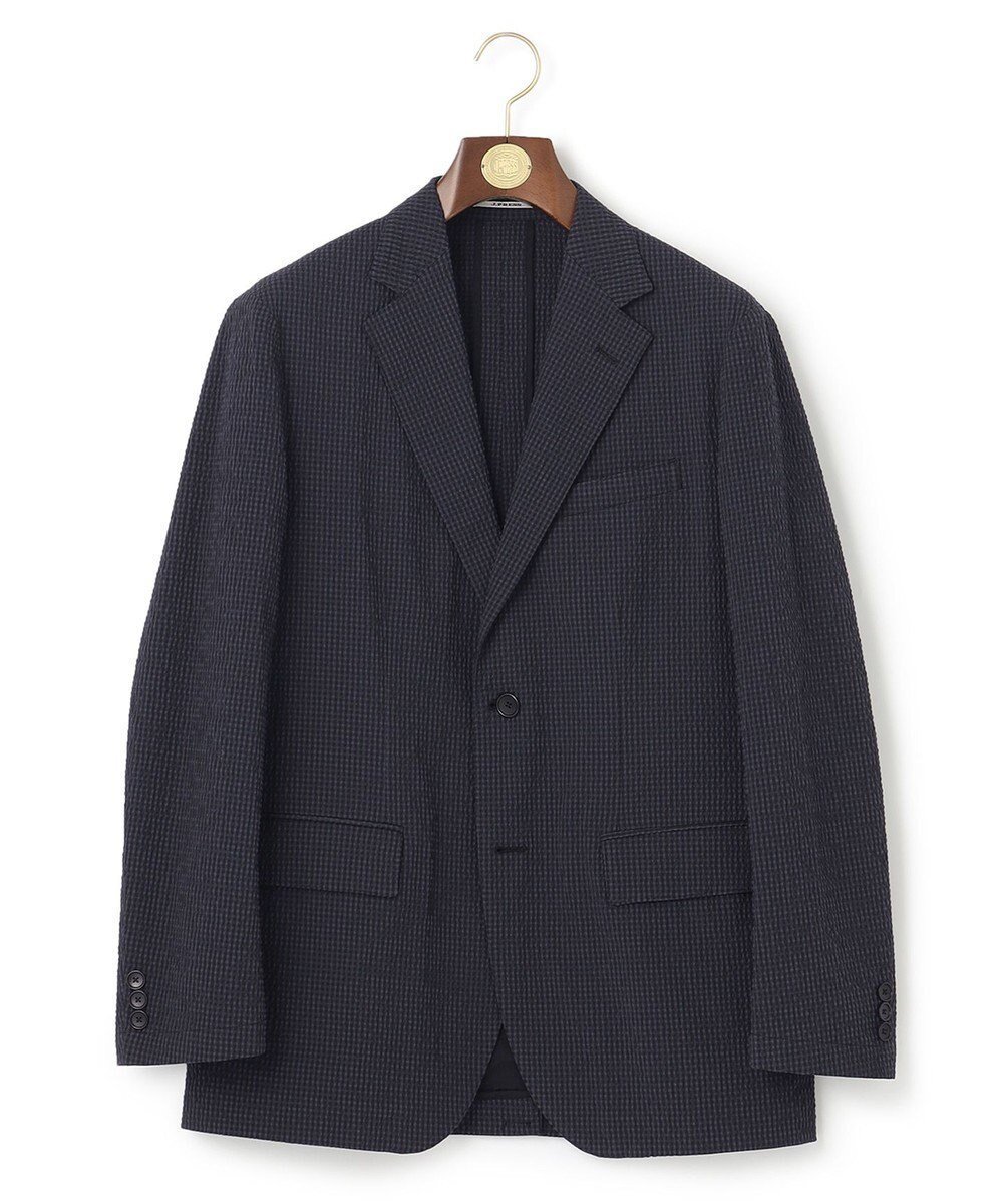 【ジェイ プレス/J.PRESS / MEN】のトラベラーズシアサッカージャケット インテリア・キッズ・メンズ・レディースファッション・服の通販 founy(ファニー) 　ファッション　Fashion　メンズファッション　Fashion for Men　アウター　Men's Coats Outerwear　テーラードジャケット　Tailored Jackets & Blazers　インナー　Innerwear　春　Spring　カットソー　Cut and Sewn Top　サマー　Summer, Summer Style　ショルダー　Shoulder, Shoulder Strap　シンプル　Simple, Minimal　ジャケット　Jacket, Outerwear　ストレッチ　Stretch, Stretchy Fabric　スマート　Smart, Elegant　チェック　Check, Plaid, Tartan　パイピング　Piping, Trim Design　フィット　Fit, Slim Fit　ポケット　Pocket, Pocket Detail　リラックス　Relax, Relaxed Fit　S/S・春夏　SS, Spring/Summer, Warm Season　おすすめ　Recommended / Our Picks　夏　Summer　ビジネス 仕事 通勤　Business / Work / Commuting　グレー系3|ID: prp329100004856817 ipo3291000000035824768