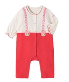 【ミキハウスホットビスケッツ/MIKI HOUSE HOT BISCUITS / KIDS】の【70-80cm】キャビットサスペンダーカバーオール 人気、トレンドファッション・服の通販 founy(ファニー) ファッション Fashion キッズファッション Fashion for Kids サスペンダー Suspenders, Braces 長袖 Long Sleeve, Full Sleeve ベビー Baby, Babywear ロンパース Romper, Jumpsuit 冬 Winter / This Winter A/W・秋冬 Autumn/Winter S/S・春夏 SS, Spring/Summer, Warm Season おすすめ Recommended / Our Picks 夏 Summer ギフト プレゼント Gift / Present thumbnail ピンク|ID: prp329100004856823 ipo3291000000035824855