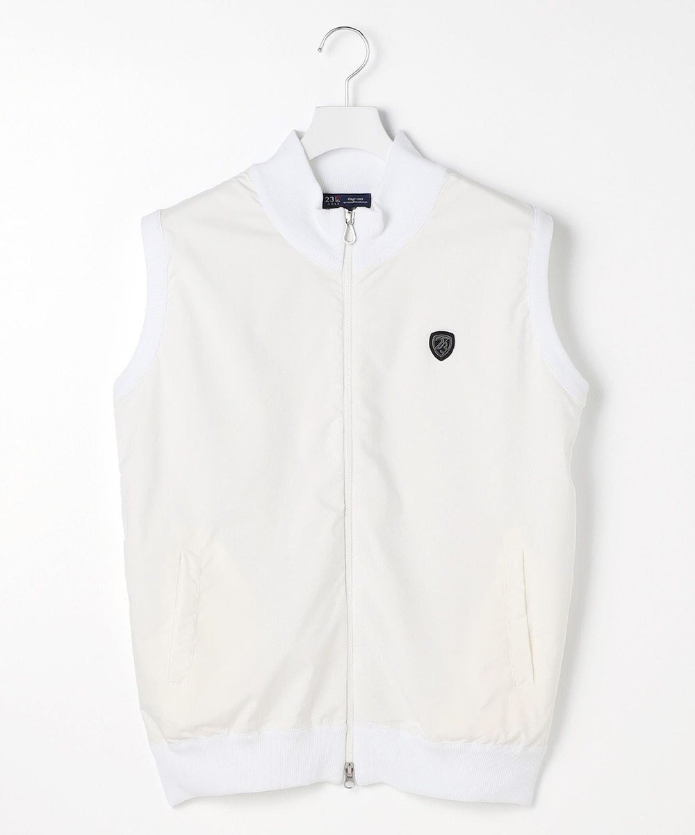 【23区 ゴルフ/23区GOLF / MEN】の【MEN】ニットコンビベスト ストレッチ レイヤードにおすすめ インテリア・キッズ・メンズ・レディースファッション・服の通販 founy(ファニー) 　ファッション　Fashion　メンズファッション　Fashion for Men　トップス・カットソー　Cut & Sew Tops　ニット・セーター / 定番トップス　Knit Tops & Sweaters　ベスト・ジレ　Vests & Gilets　おすすめ　Recommended / Our Picks　ストレッチ　Stretch, Stretchy Fabric　センター　Center, Center Line　タフタ　Taffeta, Structured Fabric　ベスト　Vest, Waistcoat　ポロシャツ　Polo Shirt, Collared Tee　メッシュ　Mesh, Net Fabric　エレガント 上品　Elegant　A/W・秋冬　Autumn/Winter　軽量　Lightweight, Ultra Light　ホワイト系|ID: prp329100004856831 ipo3291000000035825055