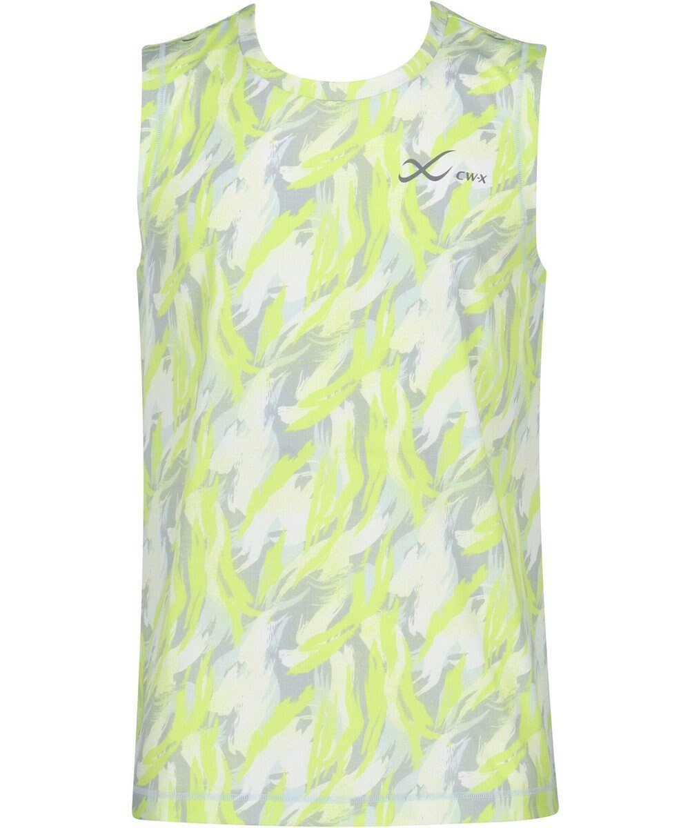 【シーダブリューエックス/CW-X / MEN】の【MEN】 CW-X トップス 【薄軽ランニングシャツ】 ノースリーブ タンクトップ Uネック 吸汗速乾性(本体) メンズ DLO150 /ワコール インテリア・キッズ・メンズ・レディースファッション・服の通販 founy(ファニー) ファッション Fashion メンズファッション Fashion for Men トップス・カットソー Cut & Sew Tops メンズシャツ Shirts ノースリーブトップス Sleeveless Tops タンク Tank Top, Sleeveless Top ノースリーブ Sleeveless, No-Sleeve プリント Print, Printed Pattern メンズ Men's, Menswear ランニング Running, Running Wear, Activewear, Jogging グリーン|ID: prp329100004856832 ipo3291000000035825073