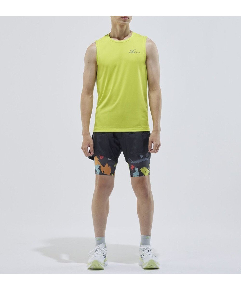 【シーダブリューエックス/CW-X / MEN】の【MEN】 CW-X トップス 【薄軽ランニングシャツ】 ノースリーブ タンクトップ Uネック 吸汗速乾性(本体) メンズ DLO150 /ワコール インテリア・キッズ・メンズ・レディースファッション・服の通販 founy(ファニー) ファッション Fashion メンズファッション Fashion for Men トップス・カットソー Cut & Sew Tops メンズシャツ Shirts ノースリーブトップス Sleeveless Tops タンク Tank Top, Sleeveless Top ノースリーブ Sleeveless, No-Sleeve プリント Print, Printed Pattern メンズ Men's, Menswear ランニング Running, Running Wear, Activewear, Jogging ダークブラウン|ID: prp329100004856832 ipo3291000000035825078