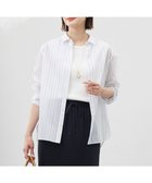 【ジェイ プレス/J.PRESS】の【洗える】ランダムストライプ シャツカラー ブラウス オフ×ライムストライプ系|ID: prp329100004856857 ipo3291000000035825904