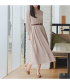 【ティアクラッセ/Tiaclasse】の襟フリルリボンワンピース ベージュ|ID: prp329100004856896 ipo3291000000035827495