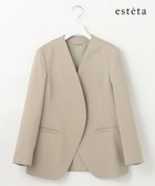 【23区/NIJYUSANKU】の【エステータ】ライトダブルクロス ジャケット グレージュ|ID: prp329100004857049 ipo3291000000035835418