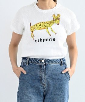 【クレプリツモリチサト/creperie tsumori chisato】のcreperie HAND PRINT T-SHIRT LEOPARD クレプリ レオパートプリント ドルマンTシャツ 人気、トレンドファッション・服の通販 founy(ファニー) ファッション Fashion レディースファッション Fashion for Women トップス・カットソー Cut & Sew Tops シャツ・ブラウス・オフィスカジュアル Elegant Blouses & Button-Ups ロングTシャツ・Tシャツ Longline T-Shirts & Tees カットソー・ベーシックTシャツ Cut-and-Sewn Tops / Stretch Tees & Basics イラスト Illustration インナー Innerwear 春 Spring カットソー Cut and Sewn Top コレクション Collection, Seasonal Line 定番 Standard, Basic Item ハンド Hand, Handmade ヒョウ Leopard, Animal Print フォルム Silhouette, Form プリント Print, Printed Pattern S/S・春夏 SS, Spring/Summer, Warm Season 日本製 Made In Japan 夏 Summer |ID:prp329100004857093
