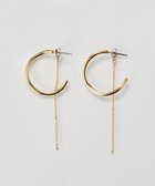 【フィービィー/phoebe】の【金属アレルギー対応】2wayウェーブラインフープピアス ゴールド/ニッケルフリー ゴールド|ID: prp329100004857114 ipo3291000000035838302