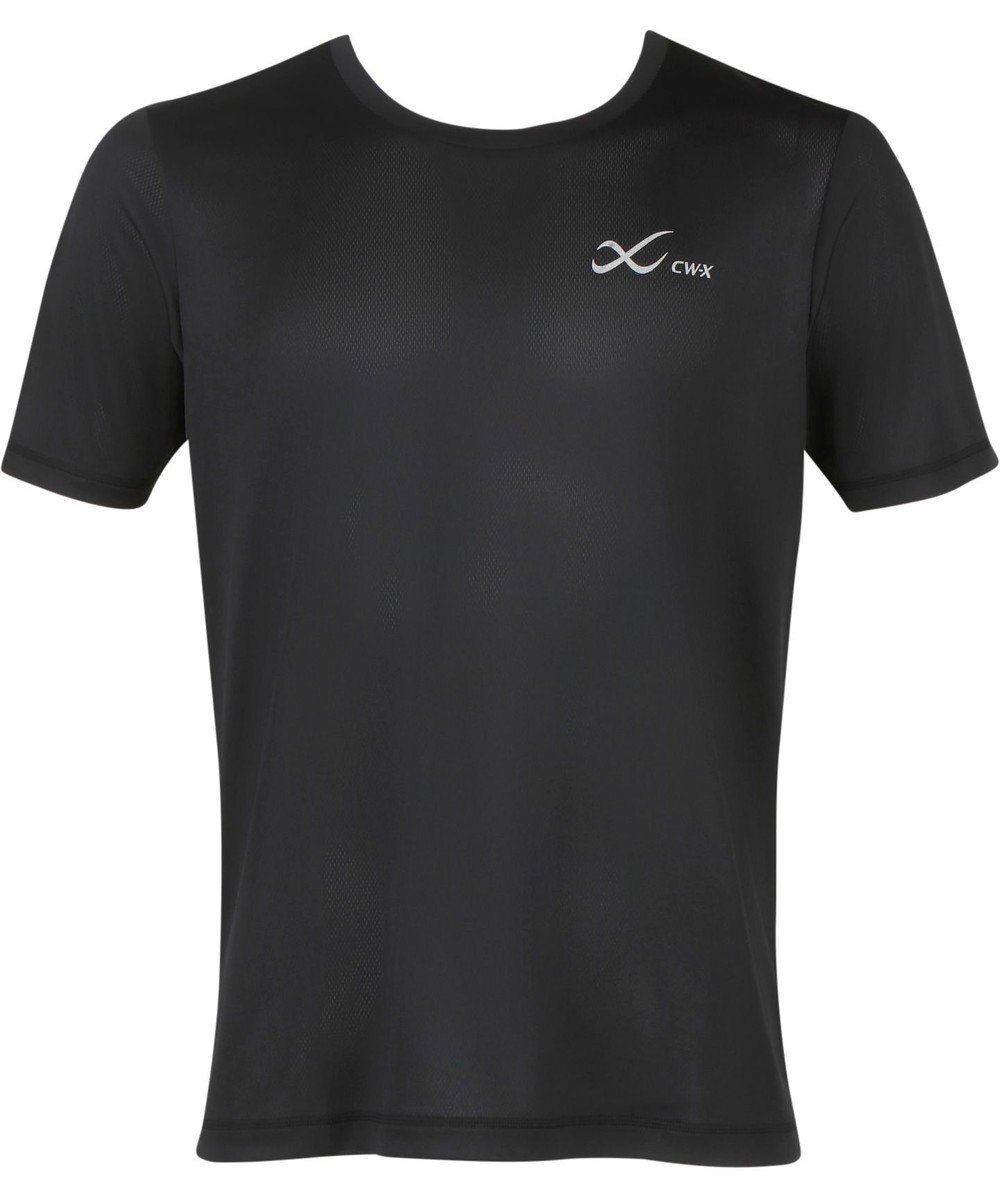 【シーダブリューエックス/CW-X / MEN】の【MEN】 CW-X アウター トップス 半袖 吸汗速乾 UVカット率90%以上 DLO135 /ワコール インテリア・キッズ・メンズ・レディースファッション・服の通販 founy(ファニー) 　ファッション　Fashion　メンズファッション　Fashion for Men　アウター　Men's Coats Outerwear　プリント　Print, Printed Pattern　半袖　Short Sleeve, Half Sleeve　ブラック|ID: prp329100004857178 ipo3291000000035841766