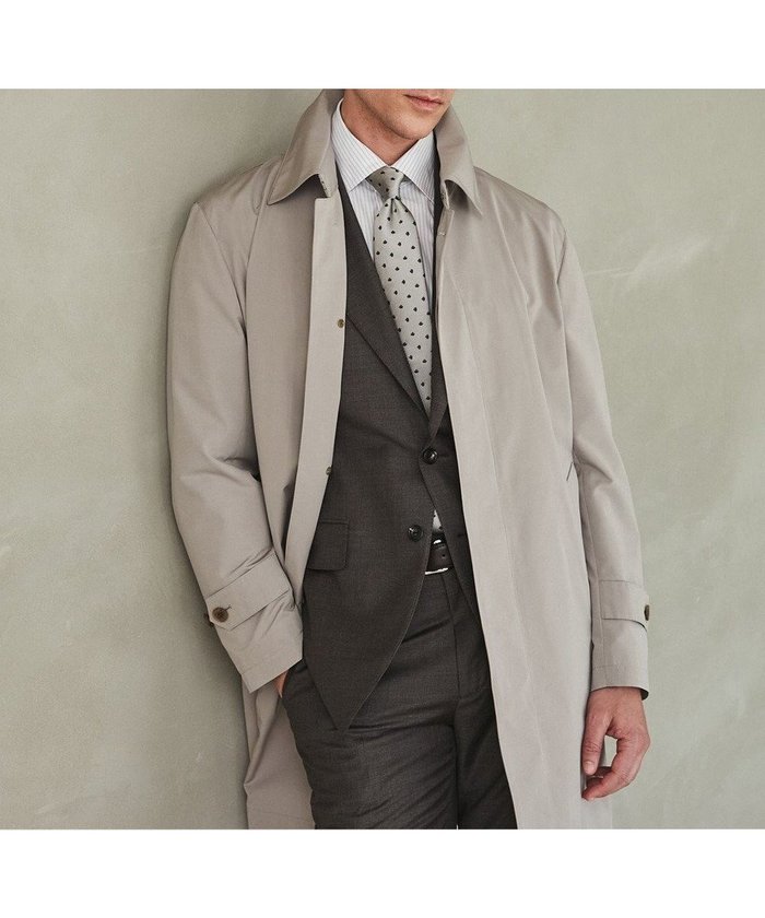 【五大陸/gotairiku / MEN】のダウンライナー装着可【半裏仕様】コットンポリエステル ステンカラースプリングコート(25年春夏モデル) インテリア・キッズ・メンズ・レディースファッション・服の通販 founy(ファニー) https://founy.com/ ファッション Fashion メンズファッション Fashion for Men アウター Men's Coats Outerwear シンプル Simple, Minimal ジャケット Jacket, Outerwear ダウン Down, Puffer ビジネス 仕事 通勤 Business / Work / Commuting ライナー Liner, Inner Layer 夏 Summer 定番 Standard, Basic Item 春 Spring S/S・春夏 SS, Spring/Summer, Warm Season A/W・秋冬 Autumn/Winter |ID: prp329100004857181 ipo3291000000035841889