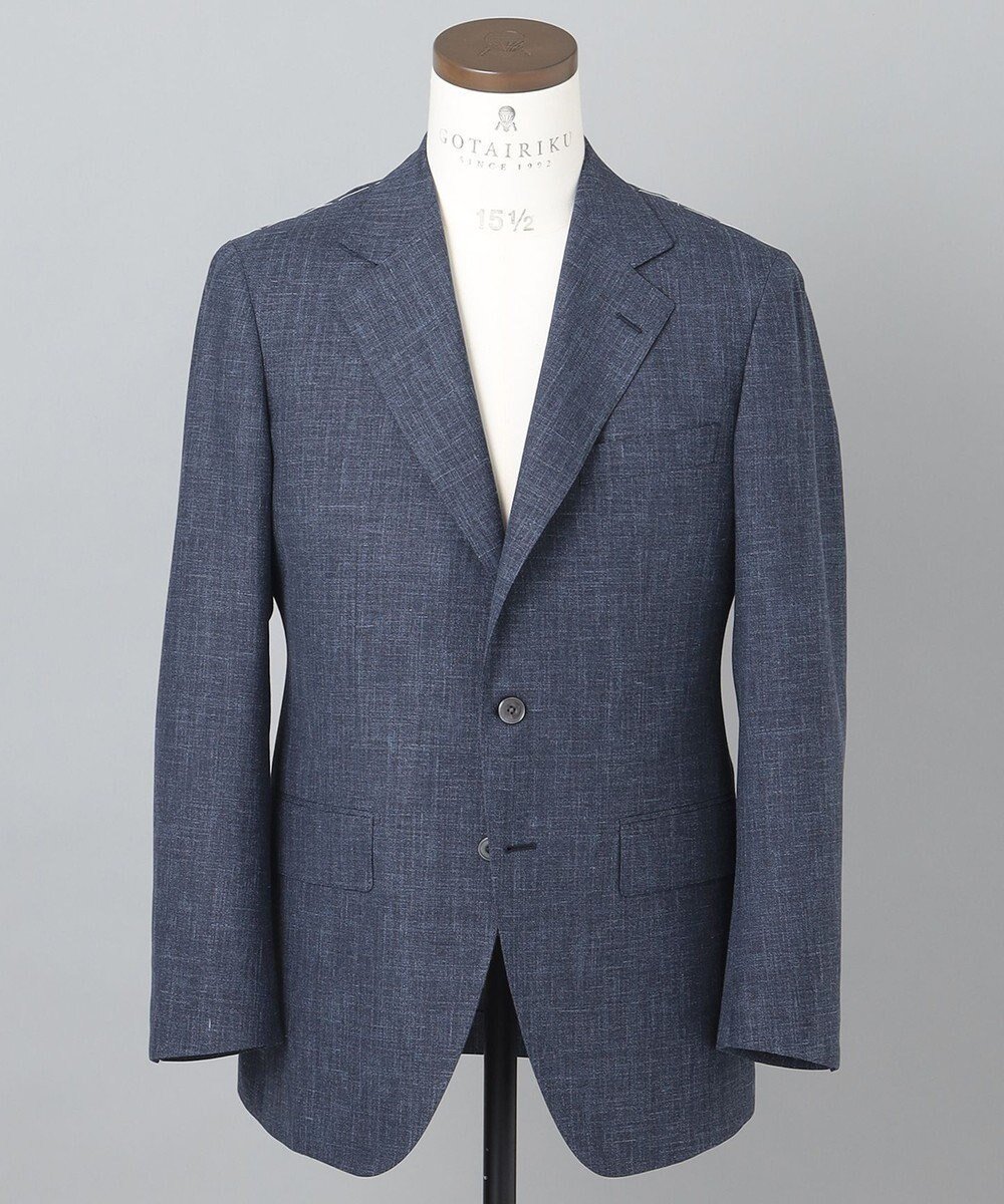 【五大陸/gotairiku / MEN】の【Loro Piana】SUMMERTIME インテリア・キッズ・メンズ・レディースファッション・服の通販 founy(ファニー) ファッション Fashion メンズファッション Fashion for Men アウター Men's Coats Outerwear テーラードジャケット Tailored Jackets & Blazers イタリア Italy 春 Spring キュプラ Cupro, Eco Fabric シェイプ Shape, Slim Fit ジャケット Jacket, Outerwear 定番 Standard, Basic Item 別注 Limited Edition, Custom Order レギュラー Regular, Standard Fit S/S・春夏 SS, Spring/Summer, Warm Season 夏 Summer ネイビー系|ID: prp329100004857183 ipo3291000000035841982