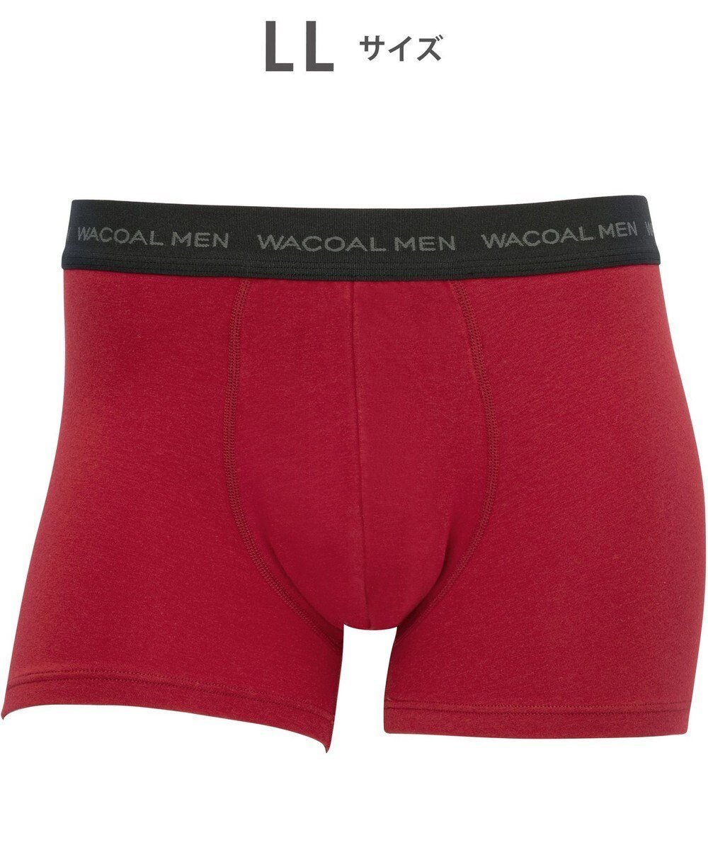 【ワコール/Wacoal / MEN】のボクサーパンツ 【気持ちいいパンツ】 綿混 前閉じ WT3420 /ワコールメン インテリア・キッズ・メンズ・レディースファッション・服の通販 founy(ファニー) 　ファッション　Fashion　メンズファッション　Fashion for Men　ボトムス　Bottoms　アンダー　Underwear Essentials　抗菌　Antibacterial, Bacteria-Resistant　センター　Center, Center Line　フィット　Fit, Slim Fit　フロント　Front, Front Design　ベーシック　Basic, Essential　レッド|ID: prp329100004857193 ipo3291000000035842481