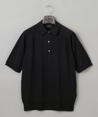 【五大陸/gotairiku / MEN】のGOLD LABEL/WEB 一部店舗限定【洗える】シーアイランドコットン ラグラン半袖ニットポロ ブラック系|ID: prp329100004857203 ipo3291000000035842831