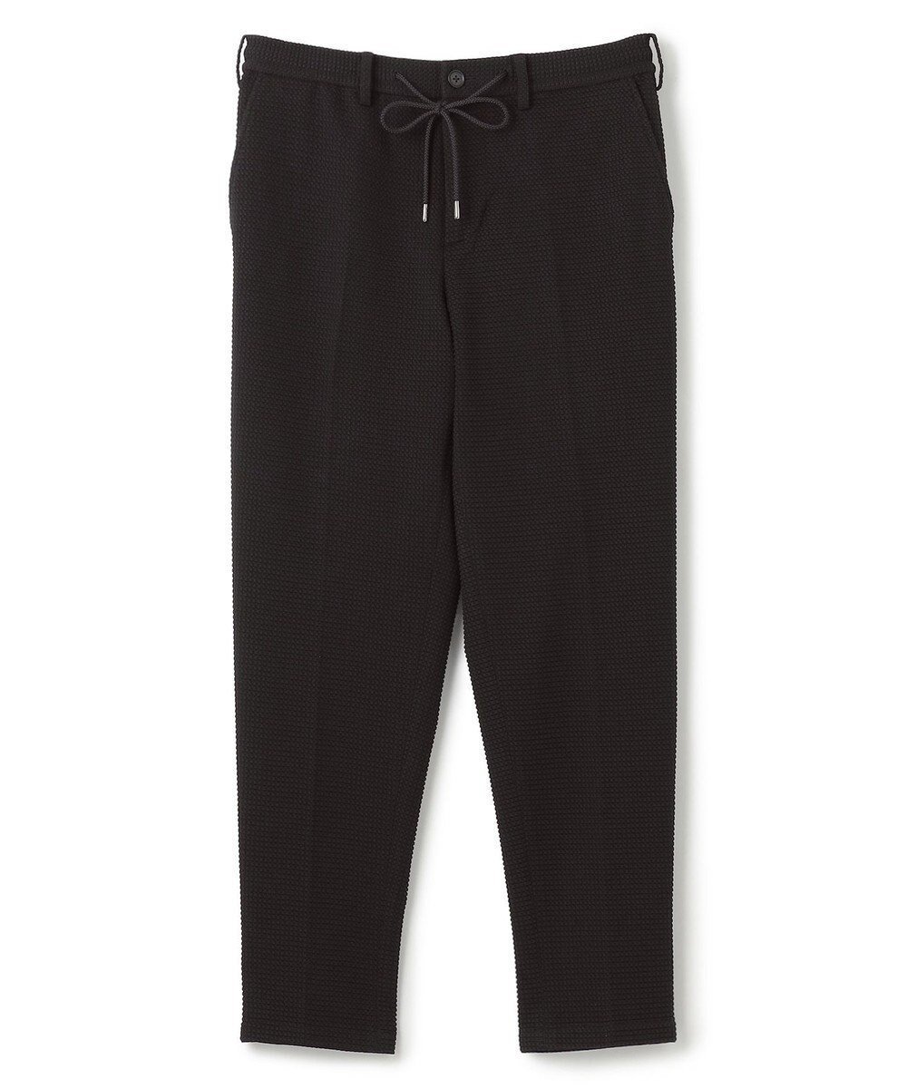 【ジョゼフ オム/JOSEPH HOMME / MEN】の新型【オリジナル素材/シワになりにくい/ウエストゴム仕様】ライトタックジャージー ドロスト付テーパードパンツ / PEGG CONVERTIBLE インテリア・キッズ・メンズ・レディースファッション・服の通販 founy(ファニー) 　ファッション　Fashion　メンズファッション　Fashion for Men　ボトムス　Bottoms　春　Spring　カットソー　Cut and Sewn Top　テーパード　Tapered, Tapered Pants　ドローコード　Drawcord, Drawstring Cord　ポケット　Pocket, Pocket Detail　ループ　Loop, Loop Knit　レギュラー　Regular, Standard Fit　S/S・春夏　SS, Spring/Summer, Warm Season　夏　Summer　ブラック系|ID: prp329100004857208 ipo3291000000035842940