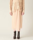 【グレース コンチネンタル/GRACE CONTINENTAL】のチュールタイトプリーツスカート ベージュ|ID: prp329100004857276 ipo3291000000035846135