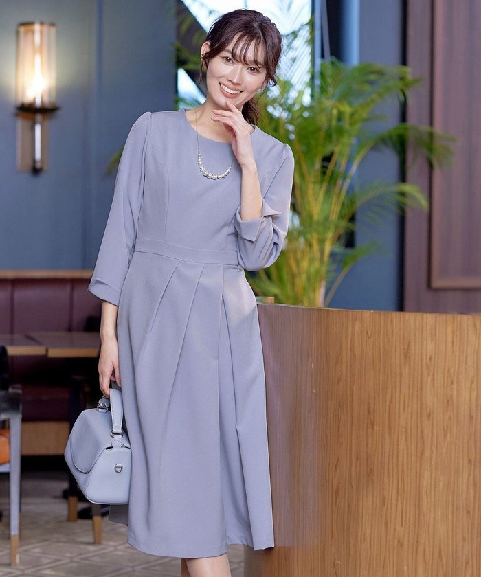 【ティアクラッセ/Tiaclasse】の【洗える】アシンメトリータックフレアワンピース インテリア・キッズ・メンズ・レディースファッション・服の通販 founy(ファニー) https://founy.com/ ファッション Fashion レディースファッション Fashion for Women ワンピース Dresses アクセサリー Fashion Accessories アシンメトリー Asymmetrical Style 洗える Machine Washable カーディガン Cardigan, Knitwear スリット Slit, Slit Detail チュニック Tunic, Long Top 長袖 Long Sleeve, Full Sleeve フレア Flare, Flared ポケット Pocket, Pocket Detail A/W・秋冬 Autumn/Winter S/S・春夏 SS, Spring/Summer, Warm Season 再入荷 Restock / Back in Stock 日本製 Made In Japan 夏 Summer セレモニー Ceremony 新作・新入荷 New Arrivals / New In |ID: prp329100004857289 ipo3291000000035846533