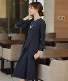 【ティアクラッセ/Tiaclasse】の【洗える】アシンメトリータックフレアワンピース ネイビー|ID: prp329100004857289 ipo3291000000035846542