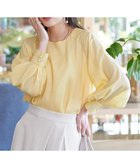 【ティアクラッセ/Tiaclasse】の【洗える】ラグランパフスリーブブラウス イエロー|ID: prp329100004857311 ipo3291000000035847659