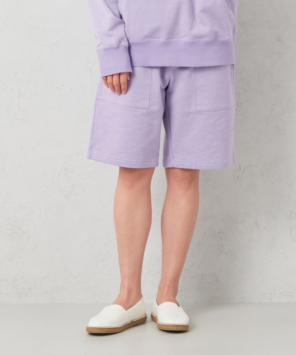 【ジョセフ アブード マウンテン/JOSEPH ABBOUD MOUNTAIN】の【SPACE/UNISEX】オーガニックコットン使用 ヴィンテージインレー ショートパンツ インテリア・キッズ・メンズ・レディースファッション・服の通販 founy(ファニー) 　ファッション　Fashion　レディースファッション　Fashion for Women　パンツ　Pants & Trousers　ショートパンツ・ハーフパンツ　High-Waisted & Relaxed Shorts　オーガニック　Organic Cotton　春　Spring　ショート　Short, Short Length　スウェット / スエット　Sweatshirt, Sweatwear　スピンドル　Spindle, Drawcord　ポケット　Pocket, Pocket Detail　メランジ　Melange, Mixed Yarn　ユニセックス　Unisex, Genderless　リラックス　Relax, Relaxed Fit　S/S・春夏　SS, Spring/Summer, Warm Season　夏　Summer　ライラック系|ID: prp329100004857312 ipo3291000000035847707