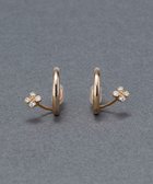 【フィービィー/phoebe】の【金属アレルギー対応】【痛くないシリーズ】フラワービジューフロートライトフィットイヤリング シャンパンゴールド シャンパンゴールド|ID: prp329100004857313 ipo3291000000035847722