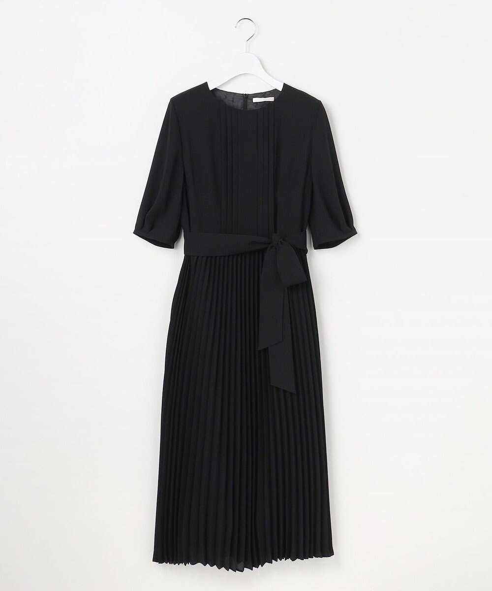 【自由区/JIYU-KU】のシフォンプリーツ ワンピース 人気、トレンドファッション・服の通販 founy(ファニー) 　ファッション　Fashion　レディースファッション　Fashion for Women　ワンピース　Dresses　おすすめ　Recommended / Our Picks　シフォン　Chiffon, Lightweight Fabric　スリーブ　Sleeve, Long Sleeve / Short Sleeve　プリーツ　Pleats, Pleated　リボン　Ribbon, Bow　夏　Summer　春　Spring　S/S・春夏　SS, Spring/Summer, Warm Season　 other-1|ID: prp329100004857326 ipo3291000000035848683