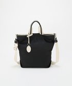 【トプカピ/TOPKAPI】の【TREASURE TOPKAPI】ストライプハンドル ナイロン 縦型 2way トートバッグ A4対応 ブラック|ID: prp329100004857334 ipo3291000000035848894